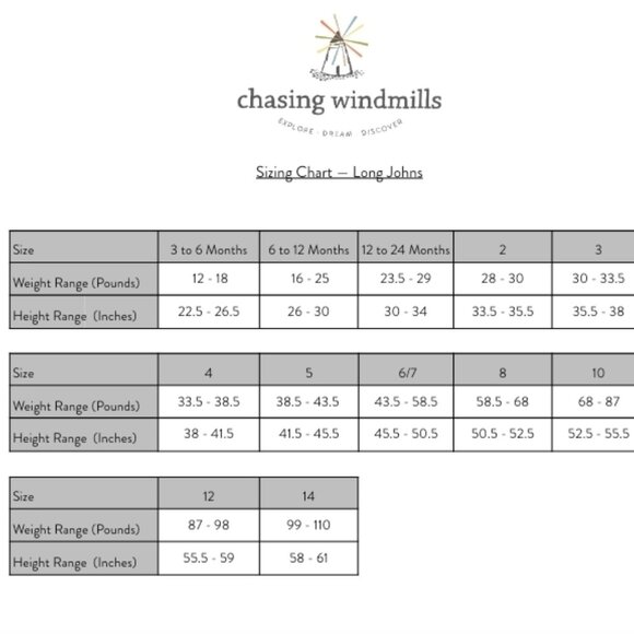 Chasing Windmills Merino Wool Kid Base Layer 4T - Picture 5 of 5